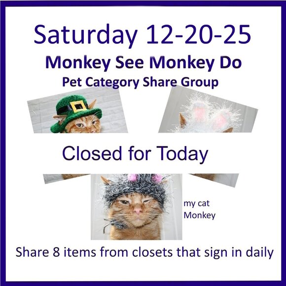 Saturday 12-20-2025 Dog Cat Small Animal Pet Share Discussion Group - Picture 1 of 6
